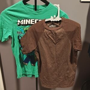 urban pipeline Brown Short Sleeve Kids Tee - Solid Crew Neck